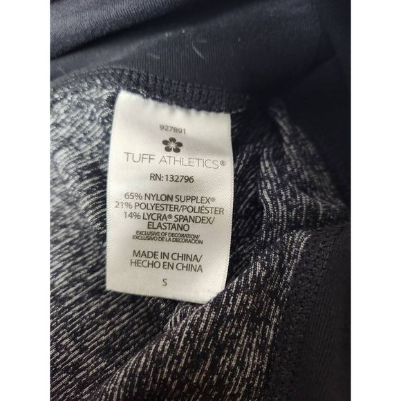 Tuff Athletics Womens Leggings Pants Gray Low Rise Stretch Space Dye S - Picture 7 of 7